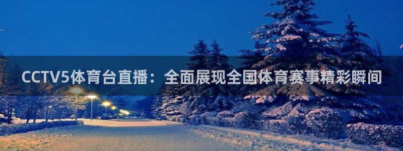 CCTV5体育台直播：全面展现全国体育赛事精彩瞬间