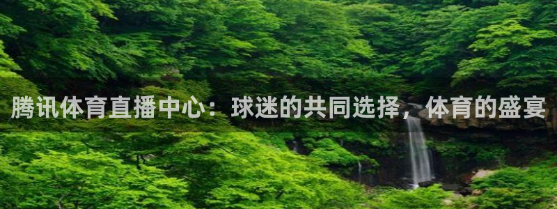 腾讯体育直播中心：球迷的共同选择，体育的盛宴