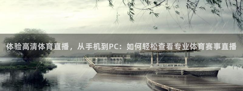 体验高清体育直播，从手机到PC：如何轻松查看专业体育赛事直播